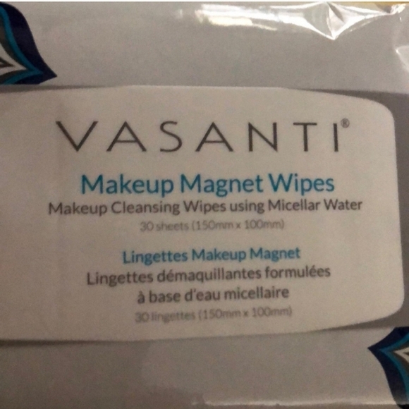 NWT VASANTI DUO MAKEUP WIPES AND EXFOLIATOR - Picture 2 of 3